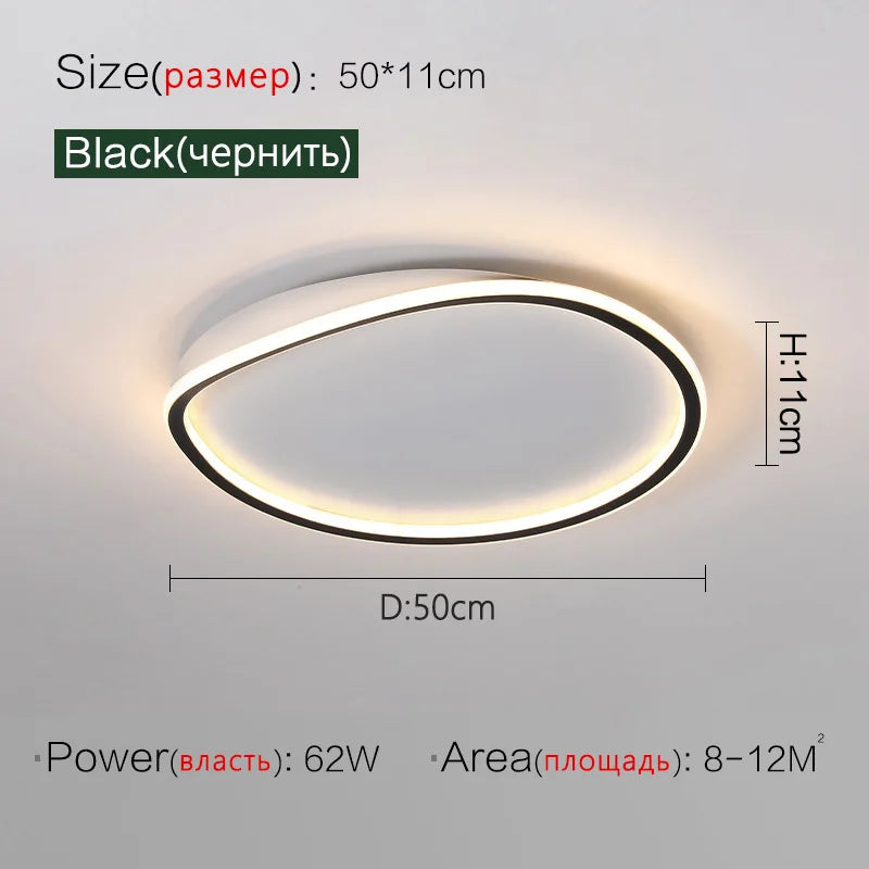 ouqi plafonnier led moderne minimaliste créatif nordique