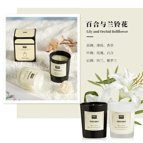 bougie aromathérapie parfumée plantes européennes pour air pur et décoratif - vue 15 sur 19