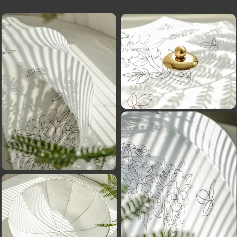 lustre moderne nordique en tissu pour intérieur élégant - vue 5 sur 9