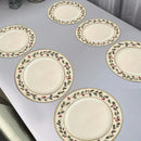 set de table noel houx flocons 6 pieces