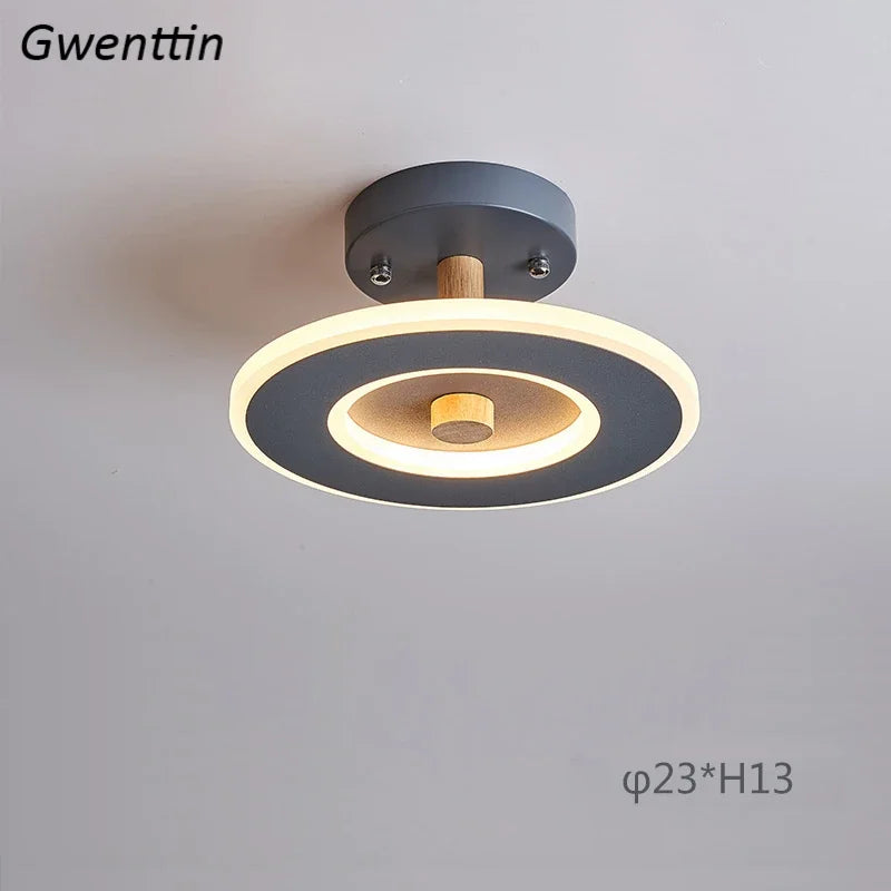 plafonnier moderne nordique led interchangeable pour intérieur élégant - vue 10 sur 12