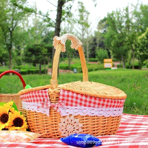 paniers de rangement en osier pratiques et mignons - vue 6 sur 6