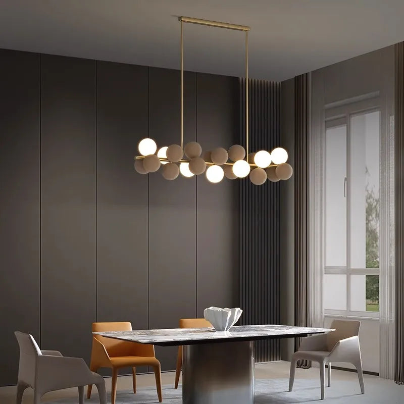 suspension led moderne salon salle manger - vue 6 sur 11