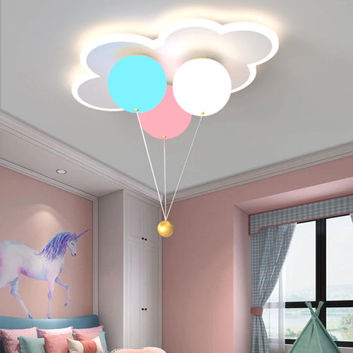 lustre kawaii pour enfants en acrylique avec télécommande - vue 5 sur 10