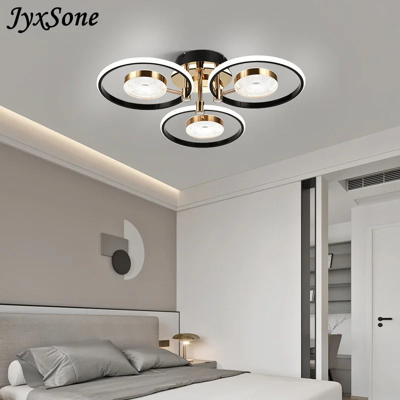 Lustre LED déco salon chambre cuisine int. têtes lampes