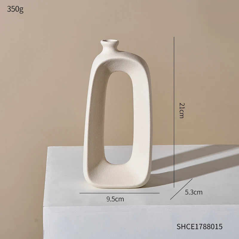vase moderne en céramique pour décoration intérieure et extérieure - vue 8 sur 13