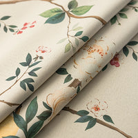 Rideau occultant floral vintage isolant chambre salon