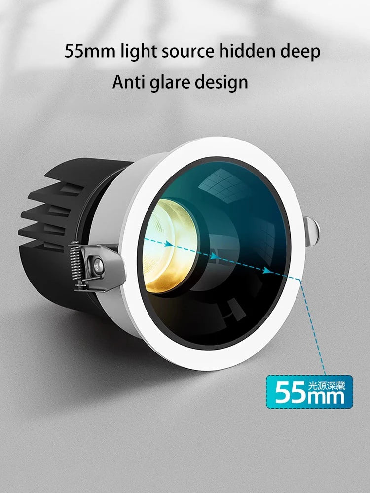 spot intelligent encastrable rond xiaomi mijia led rgb tuya zigbee - vue 4 sur 9