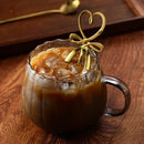 Tasse café verre borosilicate rayures créatives 400 ml