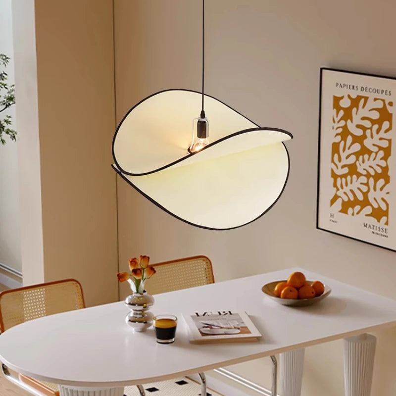 lustre rétro en tissu wabi-sabi pour décoration intérieure - vue 5 sur 9