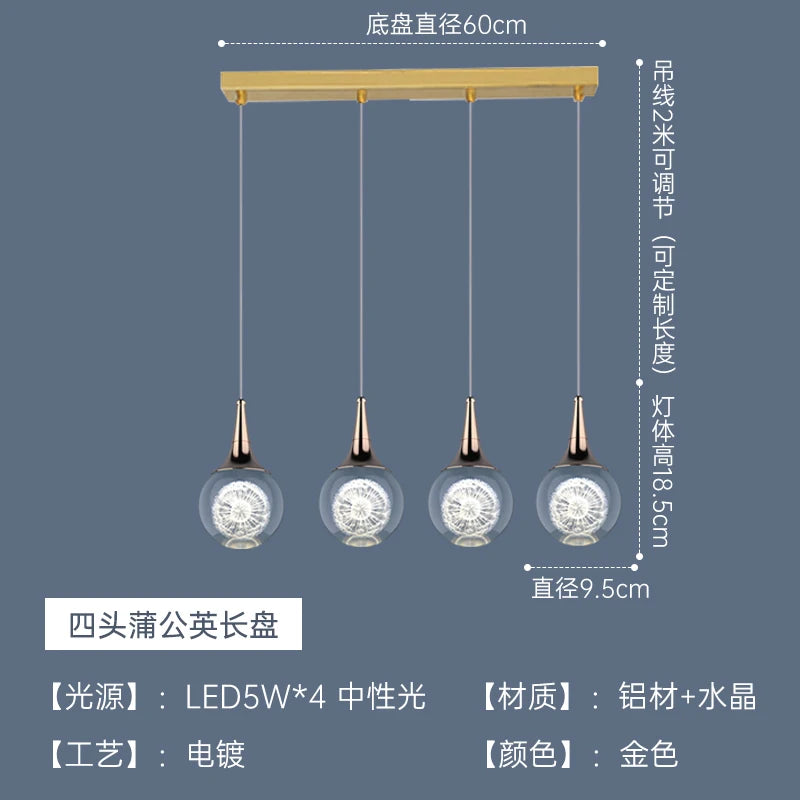 lustre moderne en cristal pour décoration intérieure animaux - vue 8 sur 13