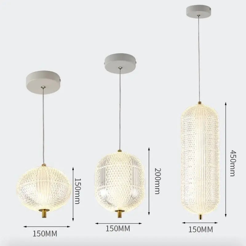 lustre moderne design simple lampe à led suspendue décorative - vue 10 sur 9