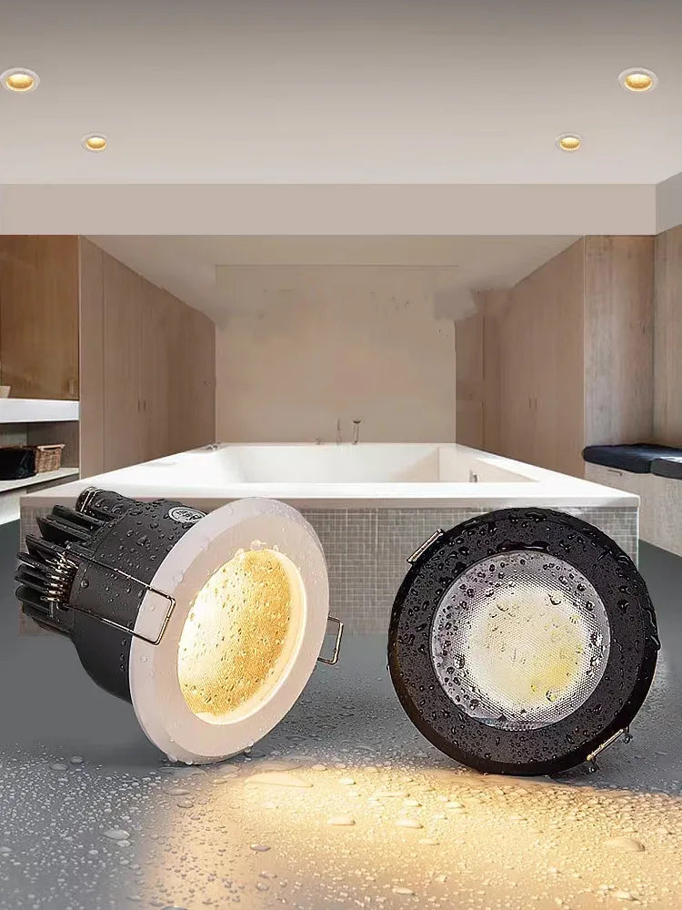 spot led rond étanche en aluminium pour intérieur et extérieur - vue 3 sur 6