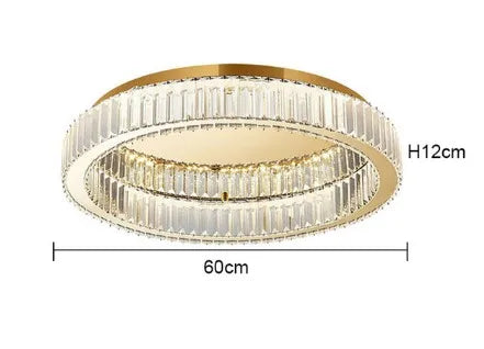 plafonnier circulaire en cristal moderne pour décoration intérieure - vue 11 sur 15
