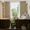 Rideau moderne plissé occultant luxe pour salon chambre