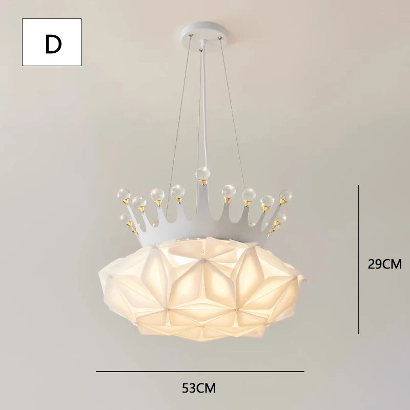 lustre romantique en cristal pour une décoration moderne