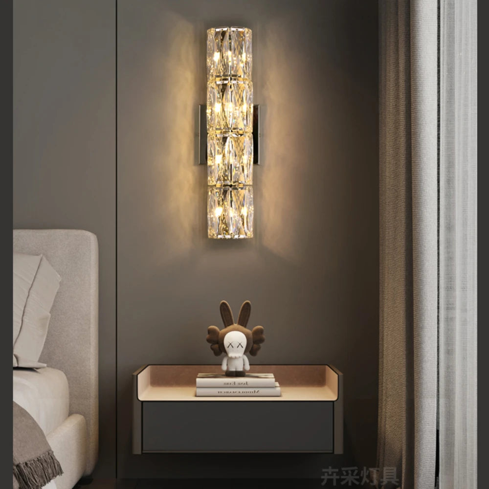 applique murale moderne en cristal pour décoration intérieure élégante - vue 2 sur 14