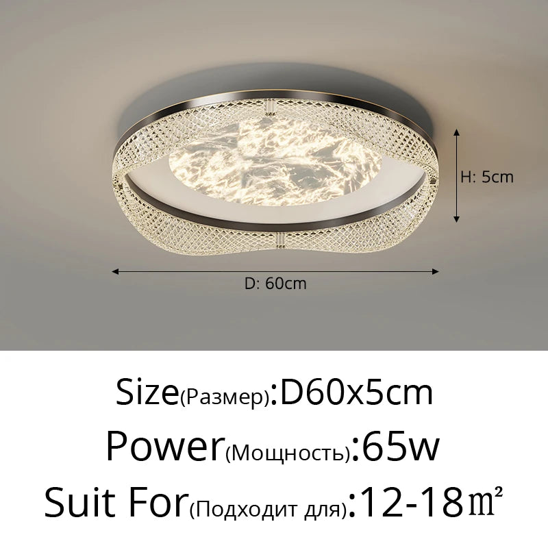 plafonnier moderne en laiton design créatif minimaliste pour intérieur