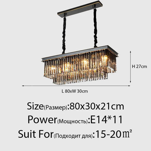 lustre moderne en cristal style nordique vintage pour intérieur élégant - vue 13 sur 21