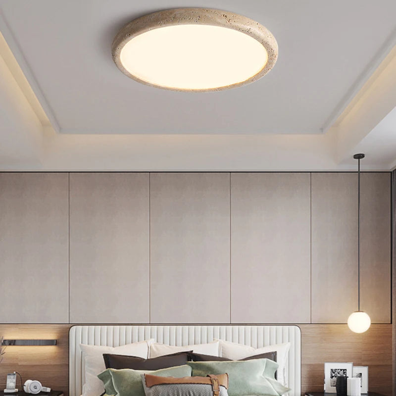 plafonnier led en pierre naturelle style minimaliste - vue 3 sur 7