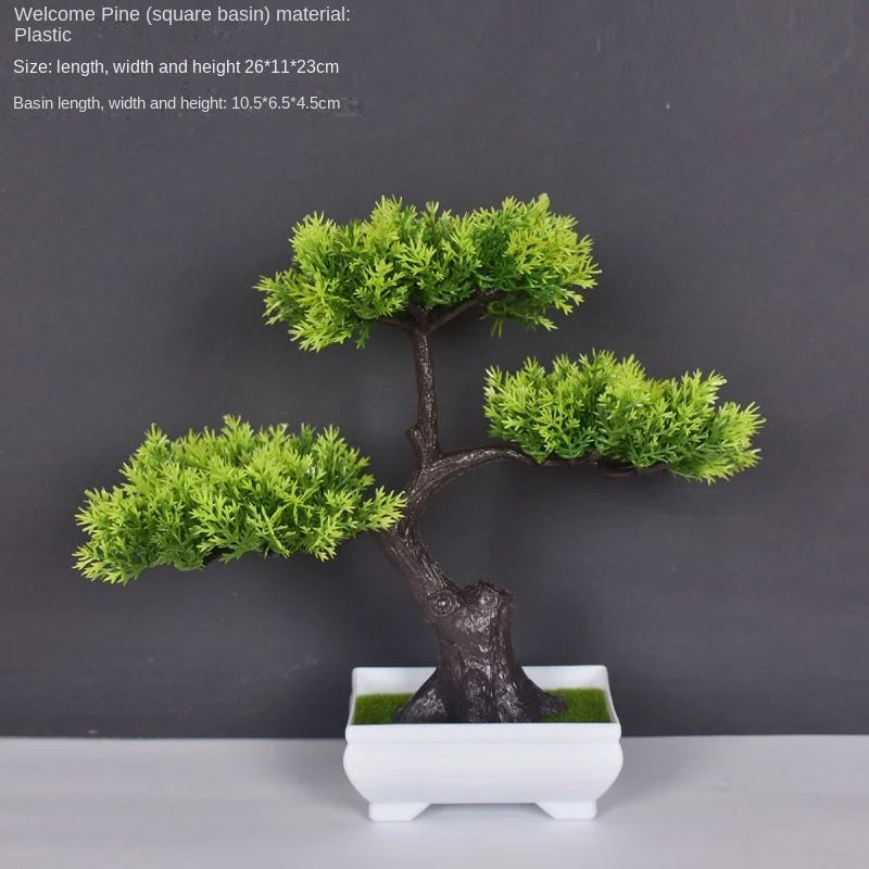 plante artificielle bonsaï en plastique pour décoration intérieure - vue 16 sur 41