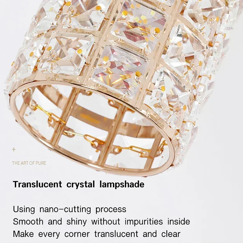 plafonnier en cristal moderne pour décoration intérieure élégante