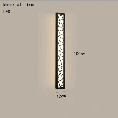 applique murale led style chinois lumière chaude 3000k acrylique métal - vue 11 sur 11