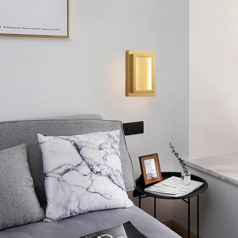 applique murale led en cuivre pour décoration intérieure élégante - vue 3 sur 8