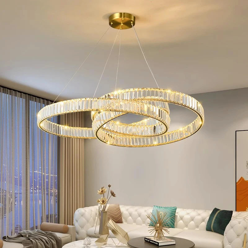 Lustre en cristal de décoration de maison moderne