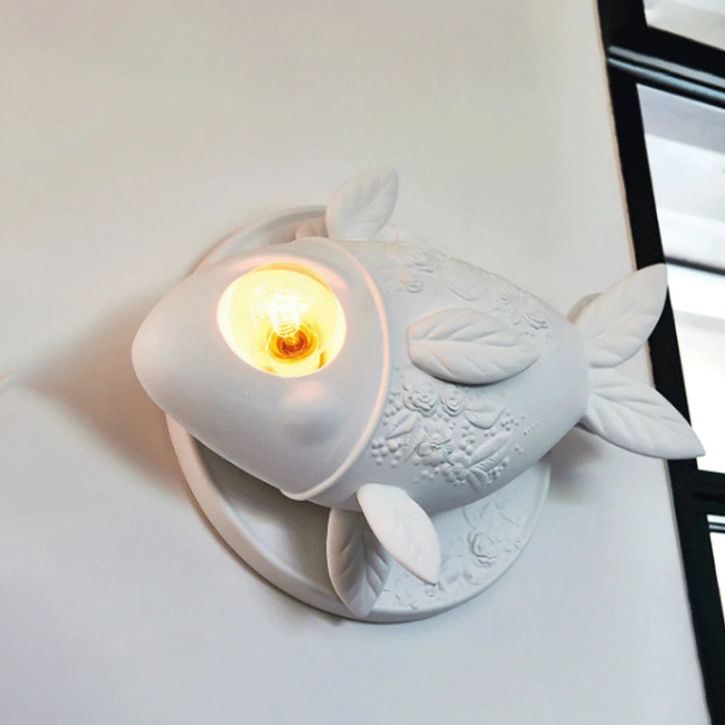 applique murale en forme de poisson pour éclairage intérieur
