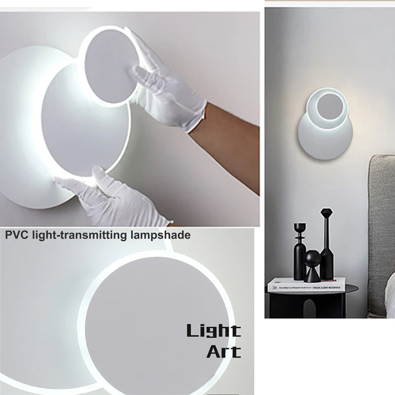 Applique murale LED moderne rotative - vue 4 sur 10