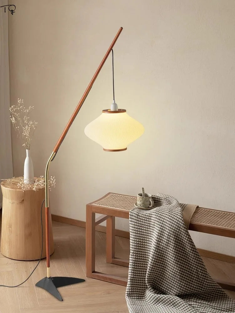 Lampadaire LED E27 de pêche médiéval au Design japonais