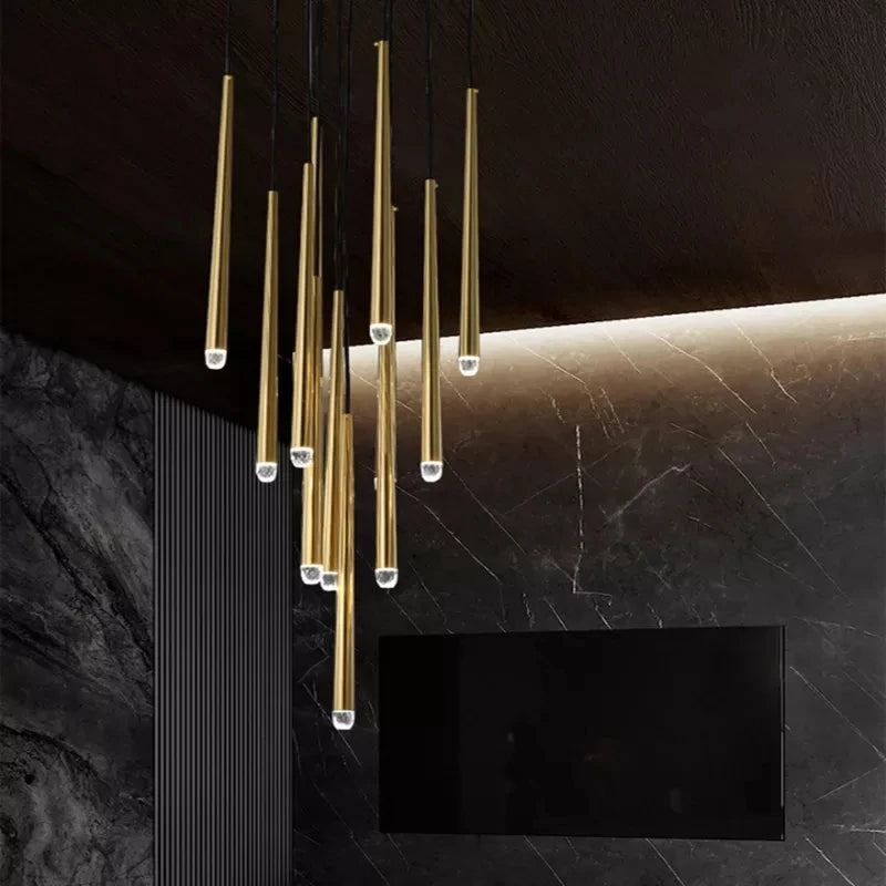 lustre en cristal design moderne pour éclairage intérieur élégant - vue 3 sur 17
