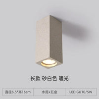 plafonnier terrazzo led en ciment style industriel pour intérieur moderne