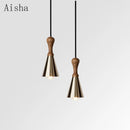 lustre en bois massif pour un éclairage intérieur décoratif
