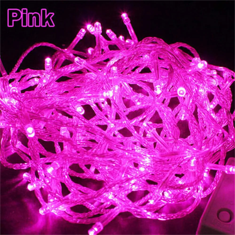 guirlande lumineuse led multicolore pour décoration de Noël festive