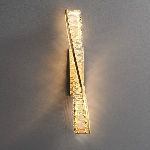 Nordique LED lumière luxe haut de gamme cristal applique murale salon fond mur postmoderne minimaliste chambre lit tête ligne lampe