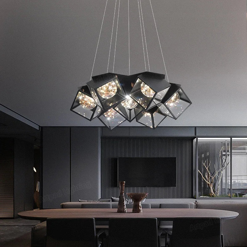 lustre nordique minimaliste moderne étoilé éclairage décoratif