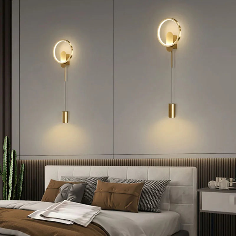 applique murale led moderne avec gradation et