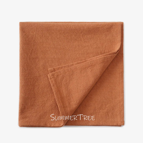 Serviette de table coton lavable style méditerranéen lot