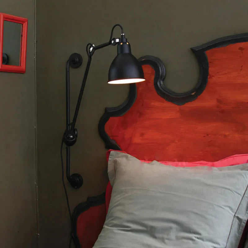 applique murale style américain avec prise abat-jour rotatif