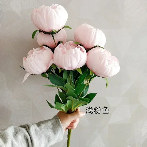 bouquets de pivoines artificielles pour décoration intérieure élégante - vue 12 sur 14