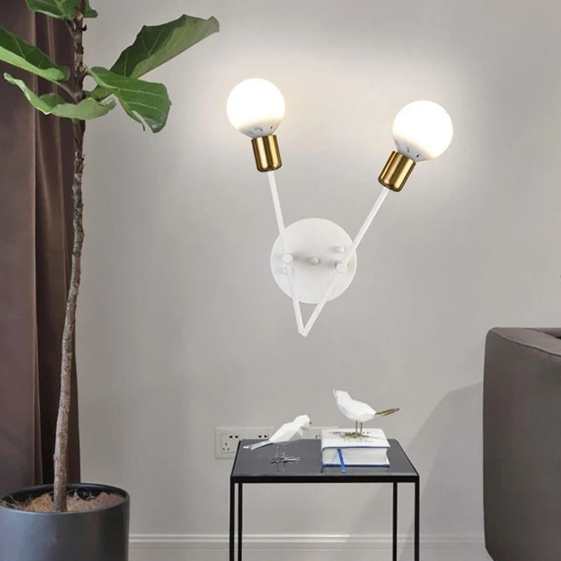 Plafonnier de salon nordique personnalité créative concepteur multi tête lampe de haricot magique Simple moderne chambre lampe d'étude
