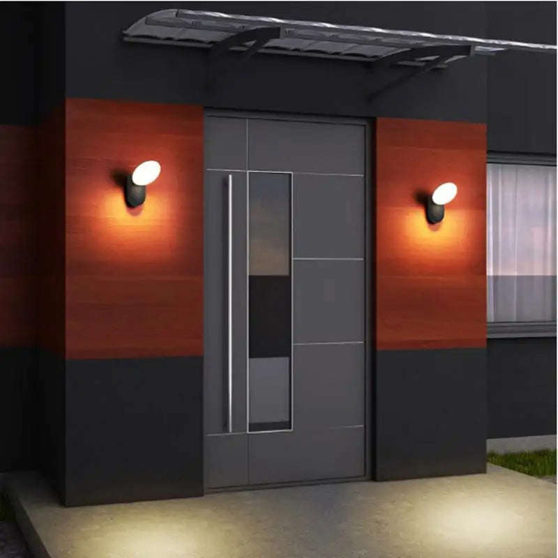 applique murale extérieure étanche avec éclairage led moderne - vue 5 sur 7