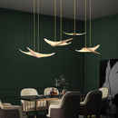 Lustre moderne luxe design villa escalier acrylique
