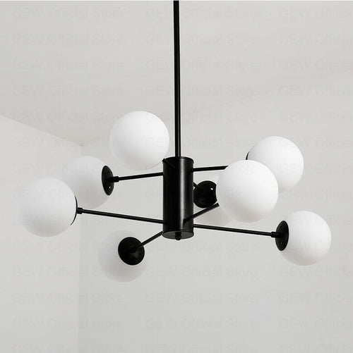 lustre moderne magic bean en verre pour décoration maison - vue 7 sur 14