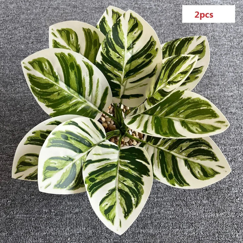 feuilles de phénix artificielles décoration verte en plastique - vue 34 sur 40