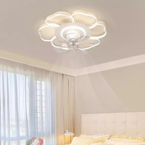 plafonnier moderne avec ventilateur rotatif 360 degrés pour un éclairage tendance