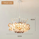 lustre romantique en cristal pour une décoration moderne