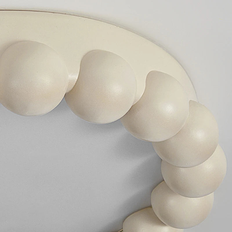 Plafonnier LED circulaire de Style crème nordique - vue 6 sur 9